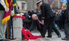 Wreath laying ceremony at the War Memorial, Schoolhill. Image: Kath Flannery/DC Thomson