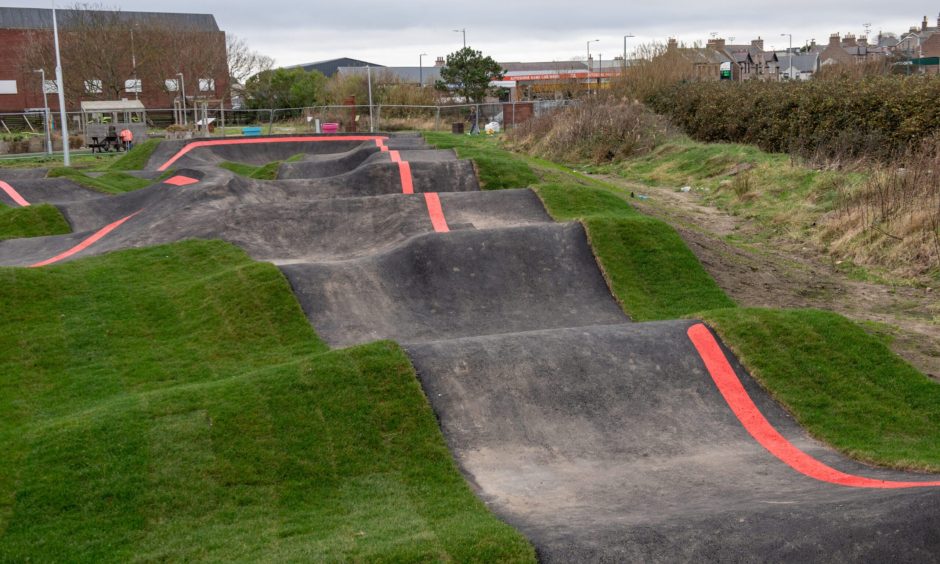 The grand opening for the pump track is this Sunday. Image: Kath Flannery/DC Thomson