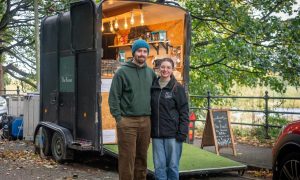 Eve and Ewan Morrison, a couple who run The Roost coffee truck in Aberdeen are planning to open their own cafe, Fable. Image: Kath Flannery/DC Thomson