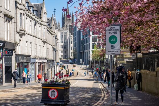 The Low Emission Zone in Aberdeen has seen thousands of fines issued.