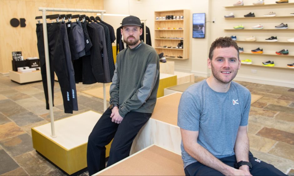 Thomas Lindie and David Taylor inside their new store Out and Back on The Green.