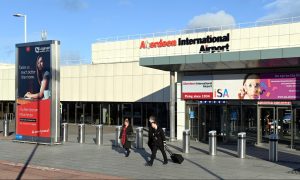 A man had to be resuscitated at Aberdeen Airport. Image: Kami Thomson/DC Thomson.