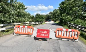 Oatyhill Bridge near Laurencekirk has been closed since 2020. Image: Darrell Benns