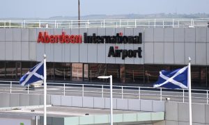 Aberdeen Airport sign