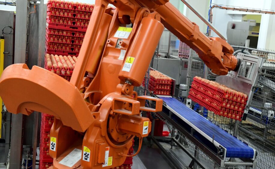 Robots at work on the production line