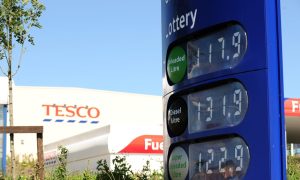 The fight broke out at the Tesco in Ellon.