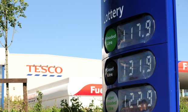 The fight broke out at the Tesco in Ellon.