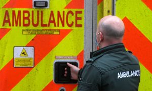 Ambulance crew at Aberdeen Royal Infirmary - where NHS Grampian has declared a "health board critical incident". Image: Scott Baxter/DC Thomson