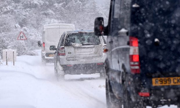 Drivers have been warned of "icy conditions". Image: Sandy McCook/DC Thomson