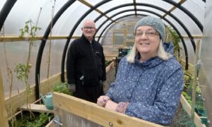 The garden project has been led by Ian Henry and Mary Davis. Image: Sandy McCook/DC Thomson