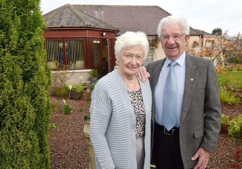 couple in the garden