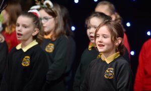 CR0050705
Ardersier Primary School.
The Press and Journal Christgmas Carol Concert in Drumossie Hotel, Inverness last night (Thurs).

Sandy McCook/DC Thomson