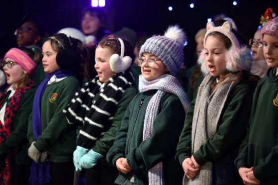 CR0050705
Cauldeen Primary School.
The Press and Journal Christmas Carol Concert in Drumossie Hotel, Inverness last night (Thurs).
Cauldeen Primary School on stage.
28th November '24
Sandy McCook/DC Thomson