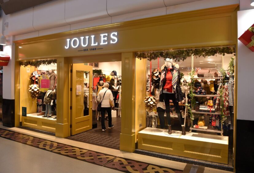 Joules yellow store in Inverness.