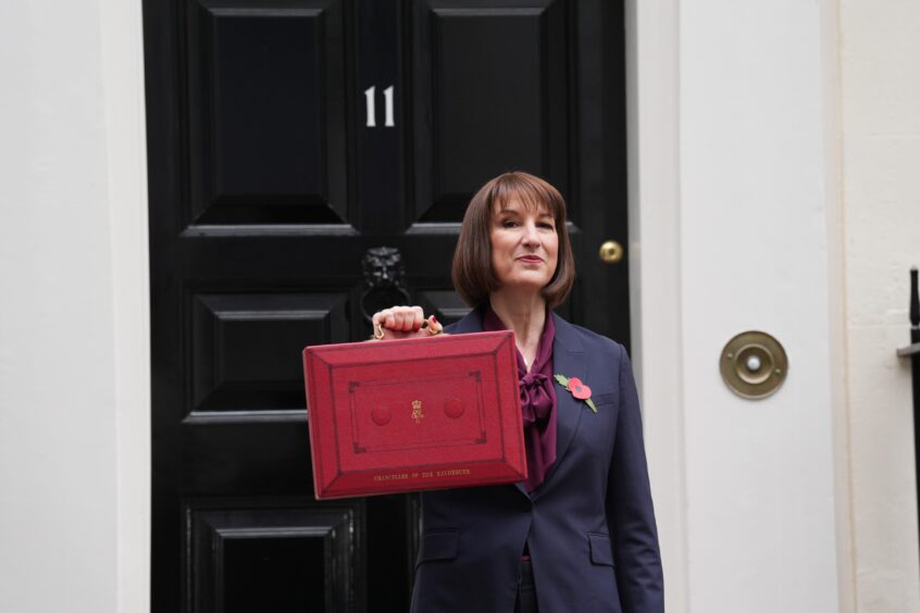 Chancellor Rachel Reeves on Budget day. Image: Lucy North/PA Wire