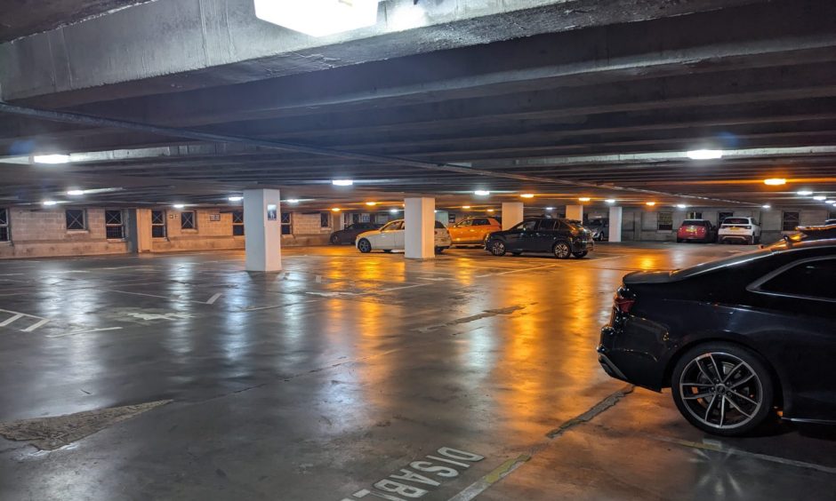 Cars in Batchen Lane car park.