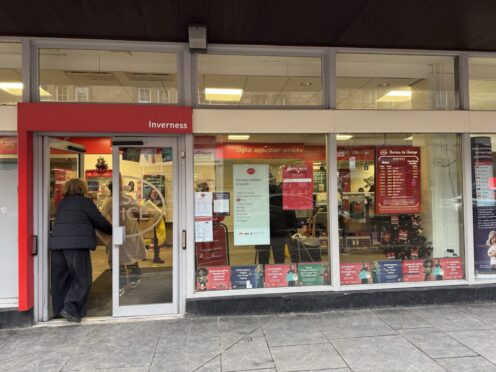 Queue outside post office