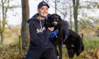 Hannah Souter with her dog Thor at Duff House