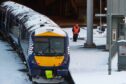 train snow