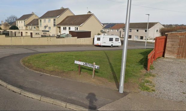 Screenshot of Meadowbank Crescent in Elgin