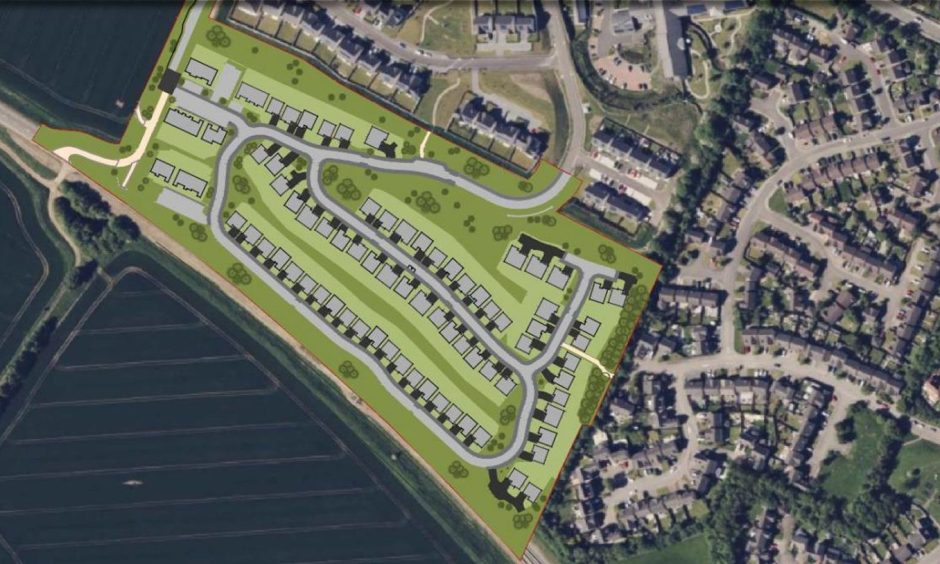 The site plan for the new development. Image: Cala Homes