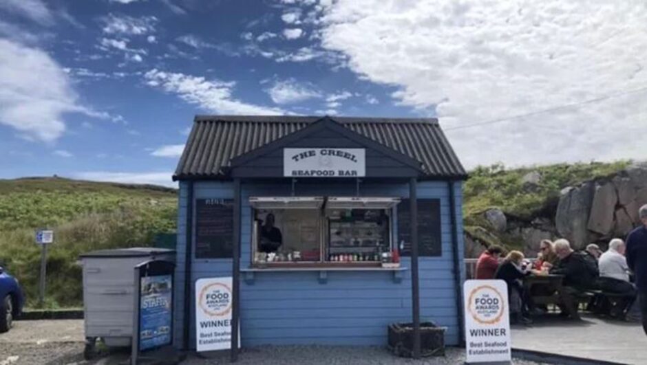 The Creel Seafood bar at Fionnphort on the isle of Mull