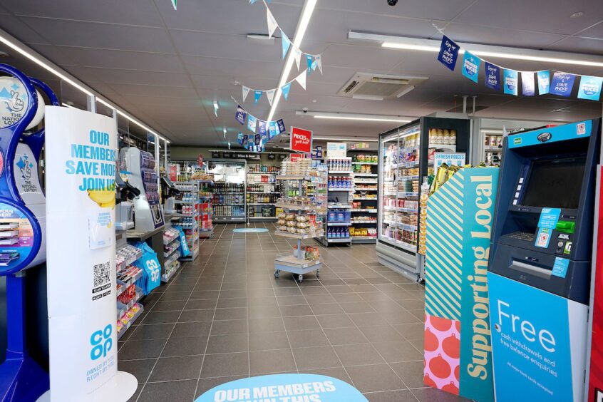 Interior of upgraded Aviemore Co-op