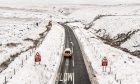 Snow impacting travel across the north and north-east. Image:  Danny Lawson/PA Wire