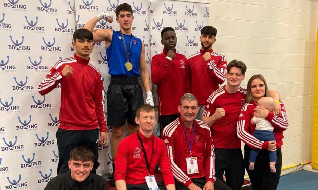 Aberdeen based CAIN Boxing Club scoop gold medals at Scottish championships.. Image supplied by CAIN Boxing Club.