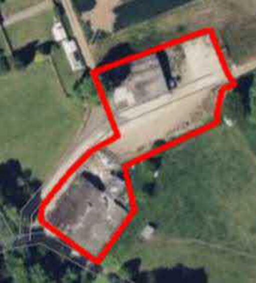 The proposed site for two new homes