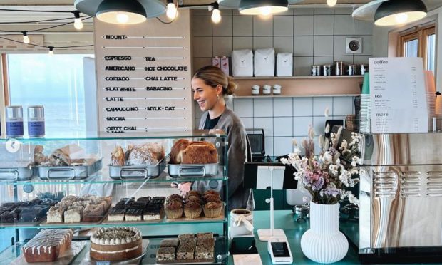 Co-owner Lauren Livingstone pictured at the waterfront cafe. Image: Mount via Instagram