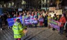 Reclaim the Night march Aberdeen.