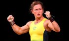 Tia-Clair Toomey-Orr after winning gold at  XXI Commonwealth Games in Gold Coast, Australia, in 2018. Image: Shutterstock.