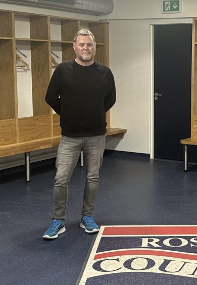 Ross County supporter liaison officer Kenny MacLennan.