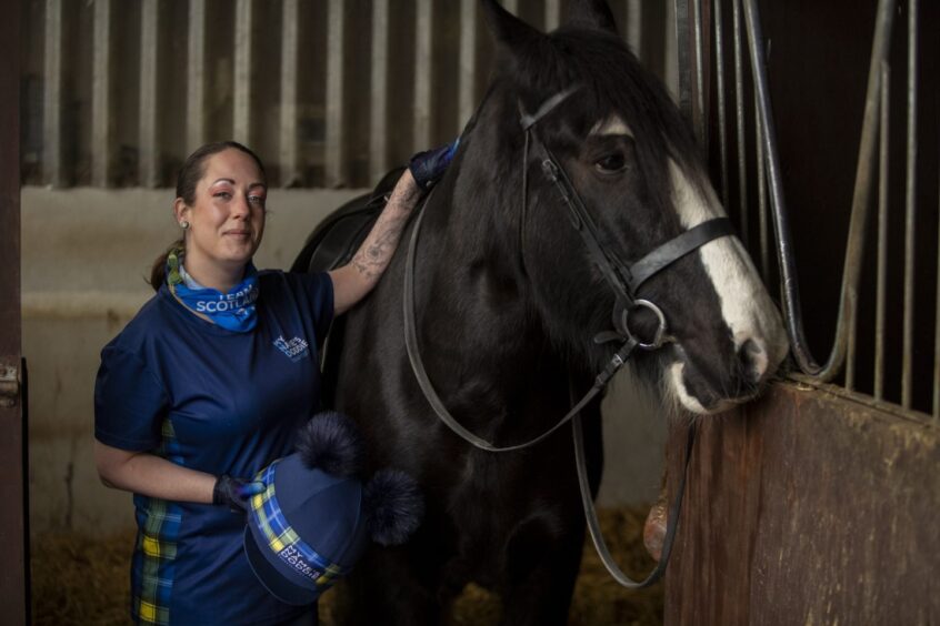 Sheree Gregg and horse.