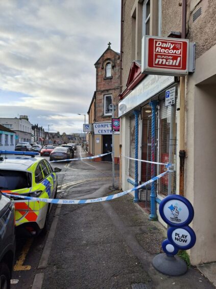 Street cordoned off after break-in