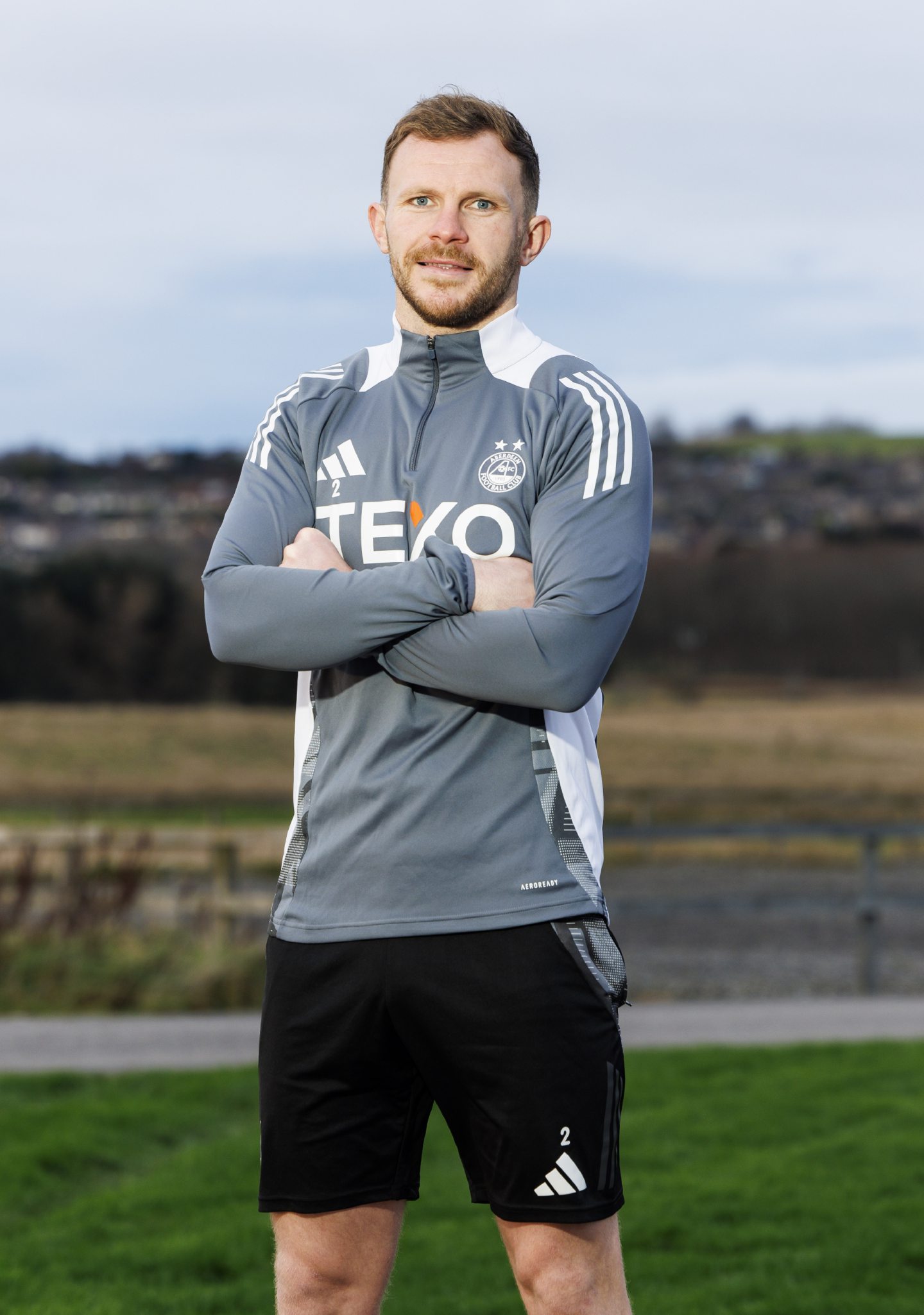 Aberdeen's Nicky Devlin at Cormack Park ahead of the Celtic match at Pittodrie. Image: SNS 