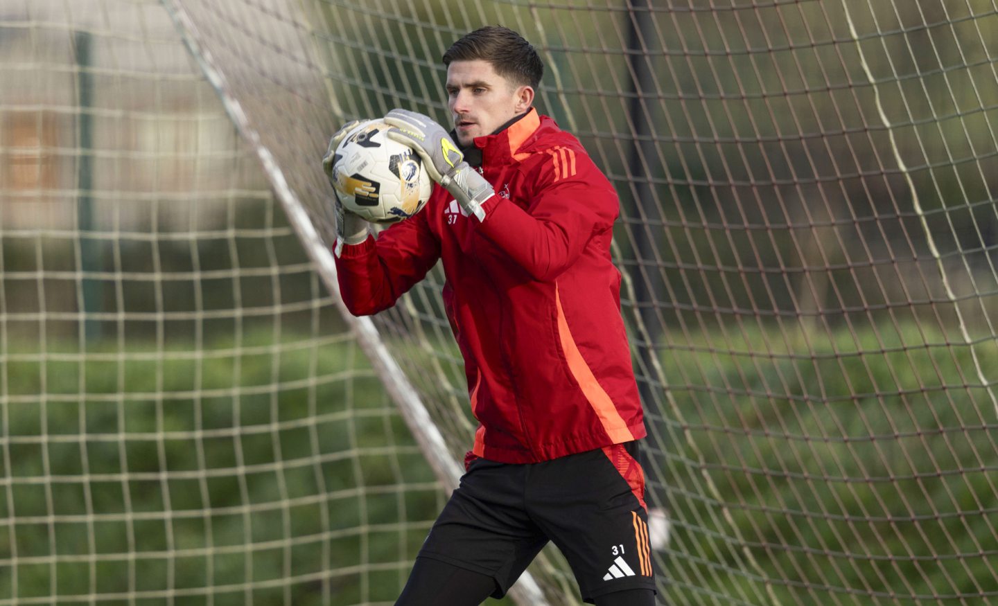 Aberdeen keeper Ross Doohan during training session at Cormack Park. Image: SNS 