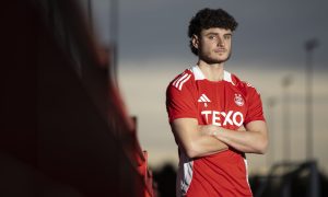 Aberdeen midfielder Dante Polvara at the club's Cormack Park training facility. Image: SNS