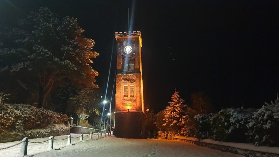 Kingussie with snow