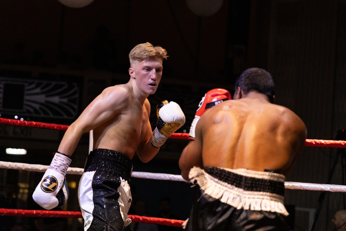 Gregor McPherson (r) in action against Rajesh Kumar Image: Ethan Williams