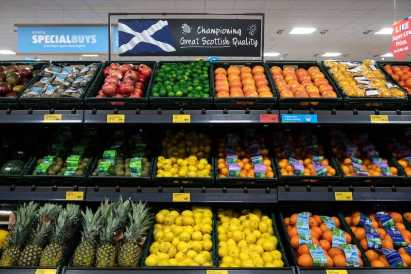 Scottish produce at Aldi