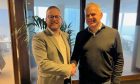 Joseph Strachan, business development and commercial director at Bilfinger with Dan Jackson, founding director of Cerulean Winds. Image: Big Partnership