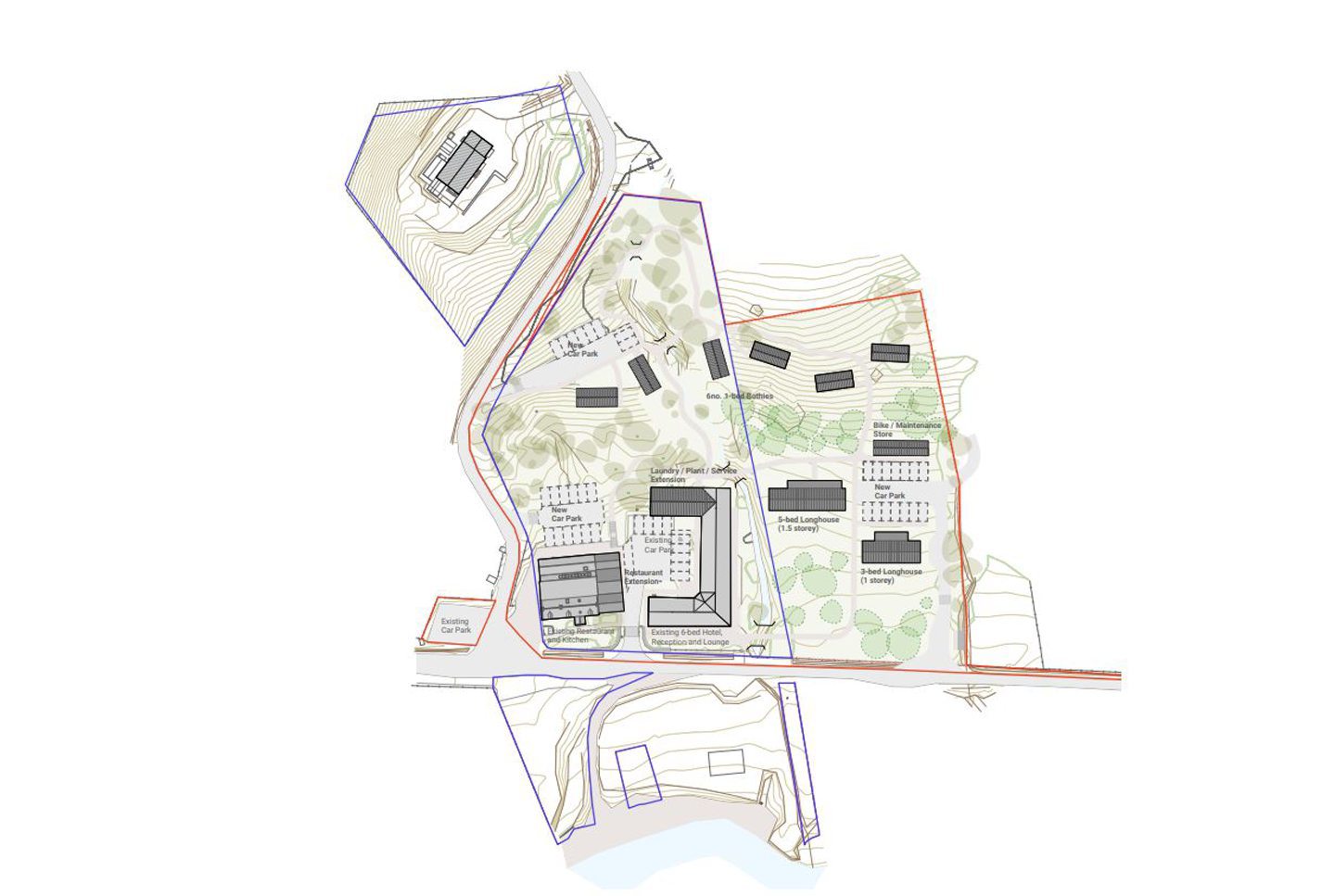 Proposed masterplan for The Three Chimneys expansion