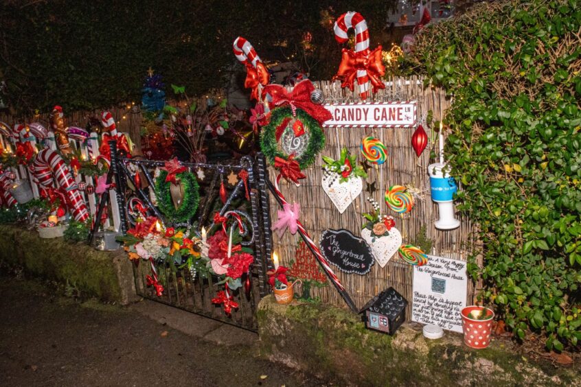 Decorations on gate and fence