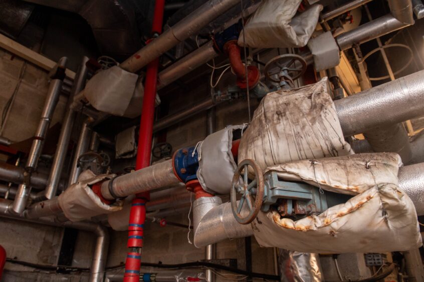 Bucksburn Swimming Pool's plant room. Image: Darrell Benns/DC Thomson