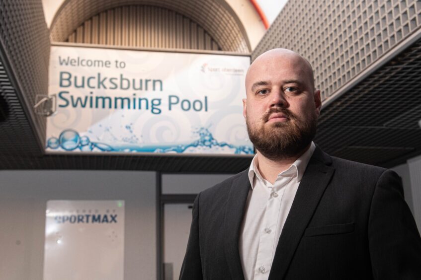 SNP finance convener spelled out the scale of the improvements being promised at Bucksburn Swimming Pool. Image: Darrell Benns/DC Thomson