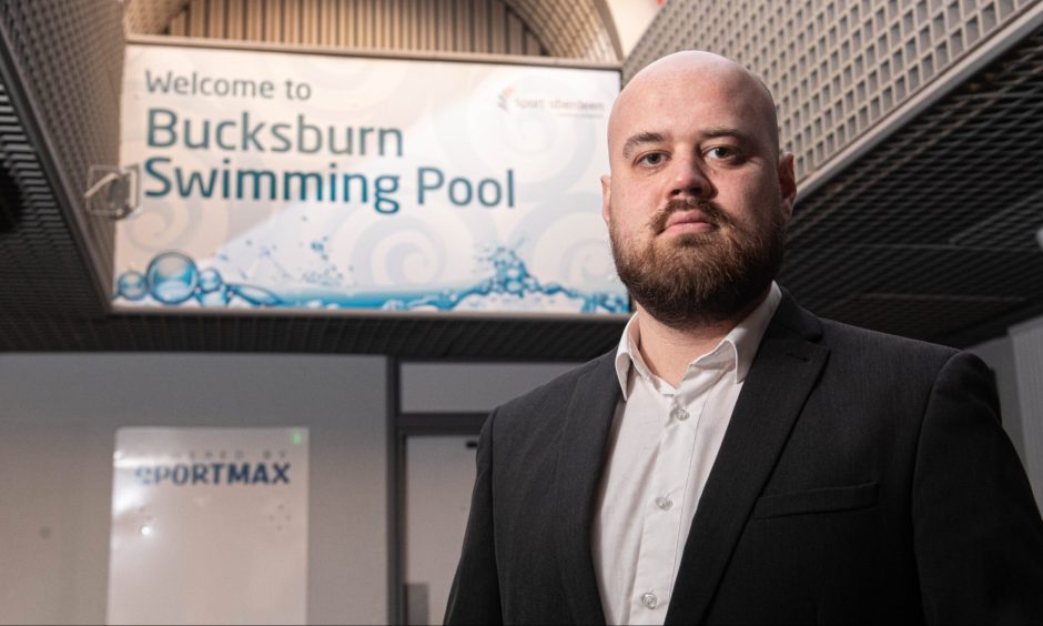 SNP finance convener spelled out the scale of the improvements being promised at Bucksburn Swimming Pool. Image: Darrell Benns/DC Thomson