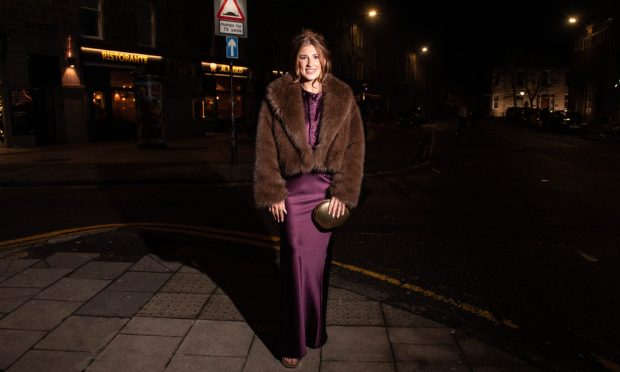 Anna Main was among the well-dressed people out in Aberdeen on Mad Friday. Image: Darrell Benns/DC Thomson