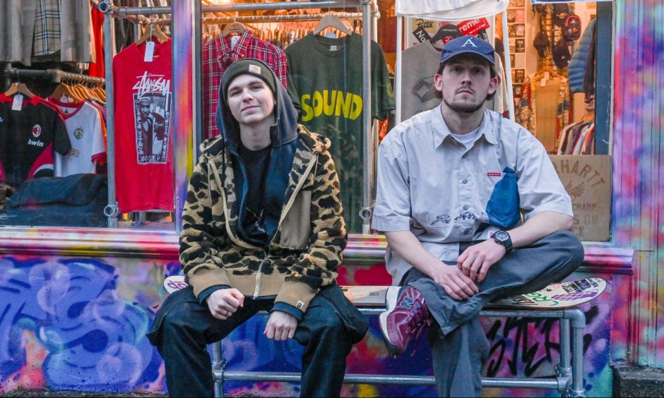 The pair wasted no time in setting up their own vintage streetwear store. Image: Darrell Benns/DC Thomson